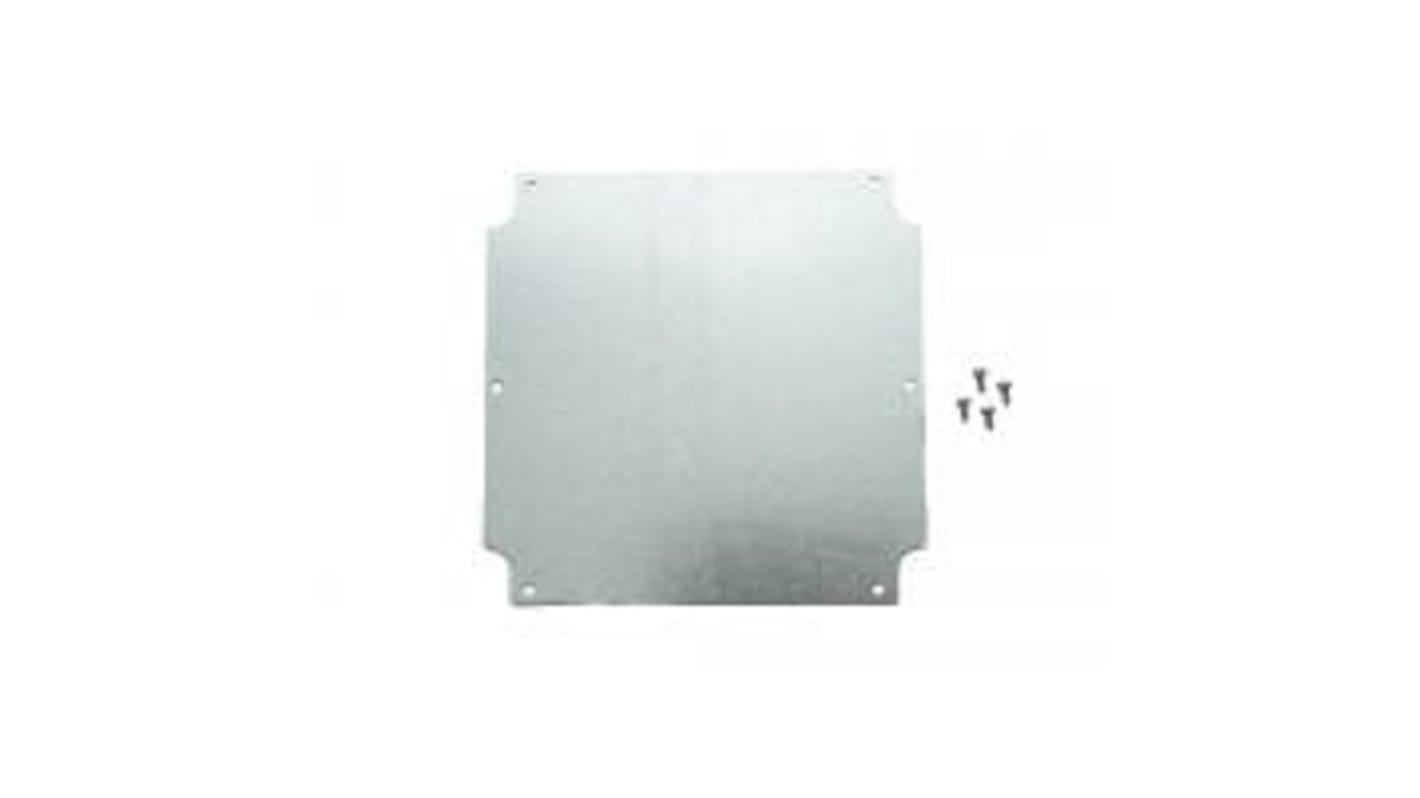 Hammond Steel Mounting Plate, 148mm W, 149mm L for Use with Flanged 1555 RF & R2F Enclosures