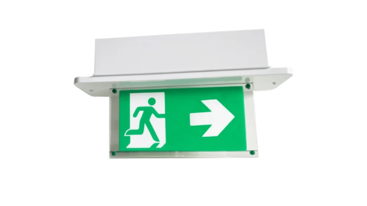 Acrylic, Steel Emergency Exit, None With Pictogram Only, Exit Sign, 410