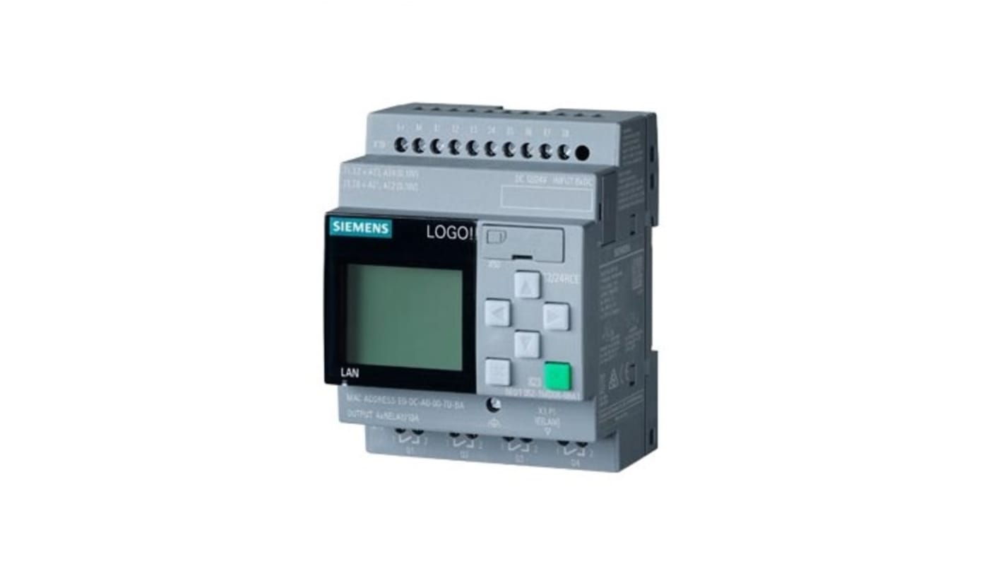 Módulo lógico Siemens SIPLUS LOGO, 8 entradas tipo dc, 24 Vdc salidas tipo Relé, comunicación Ethernet