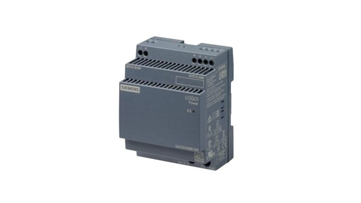 Alimentation pour rail DIN Siemens, série SIPLUS LOGO, 24V c.c.out 4A, 96W