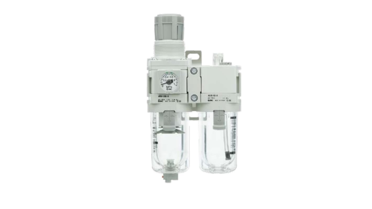 SMC AC30A Filter Regulator, 5μm, Rc 3/8, Manual