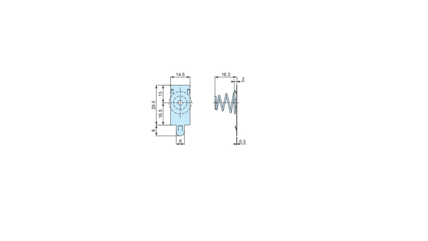 Takachi Electric Industrial Coil Spring D Battery Contact