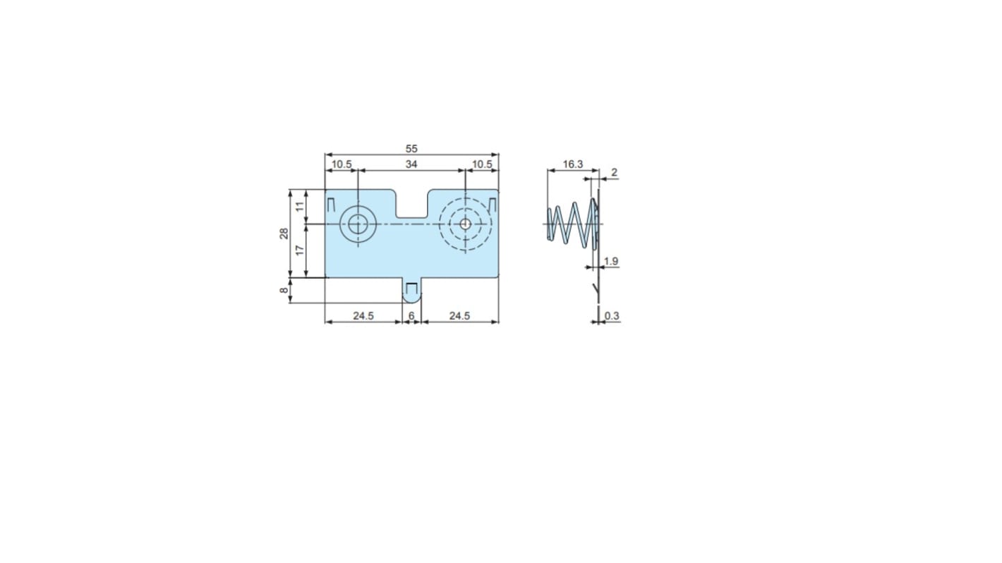 Takachi Electric Industrial Coil Spring D Battery Contact