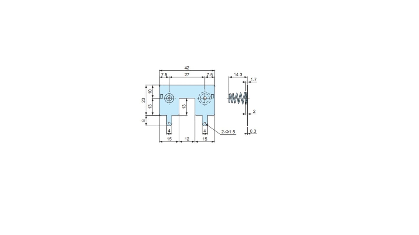 Takachi Electric Industrial Coil Spring C Battery Contact