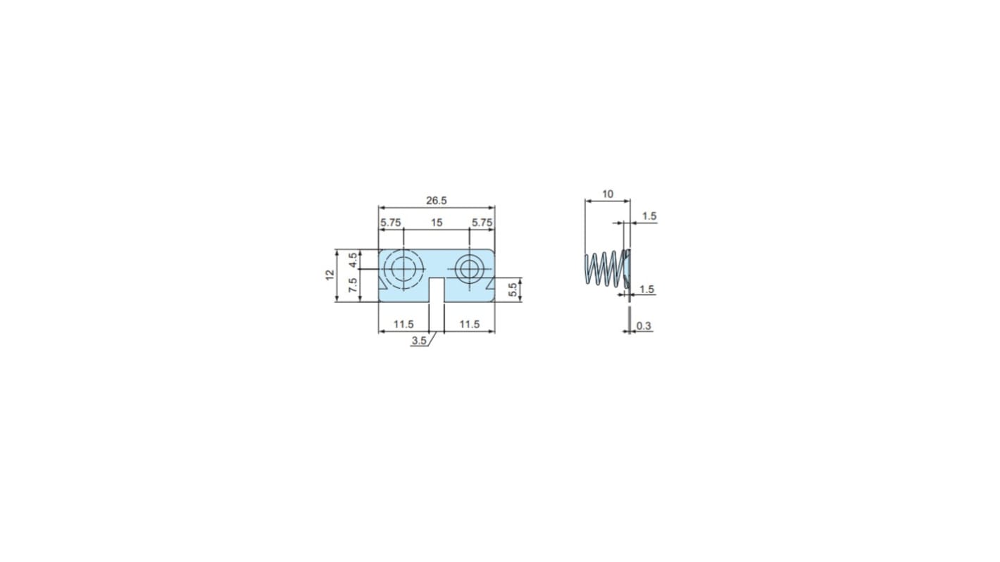 Takachi Electric Industrial Coil Spring AA Battery Contact