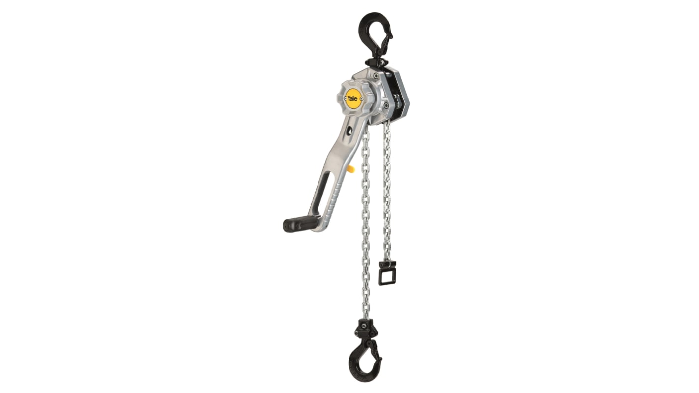 YALE Ratchet 1.5m 750 kg Hoist, 192028204 RS