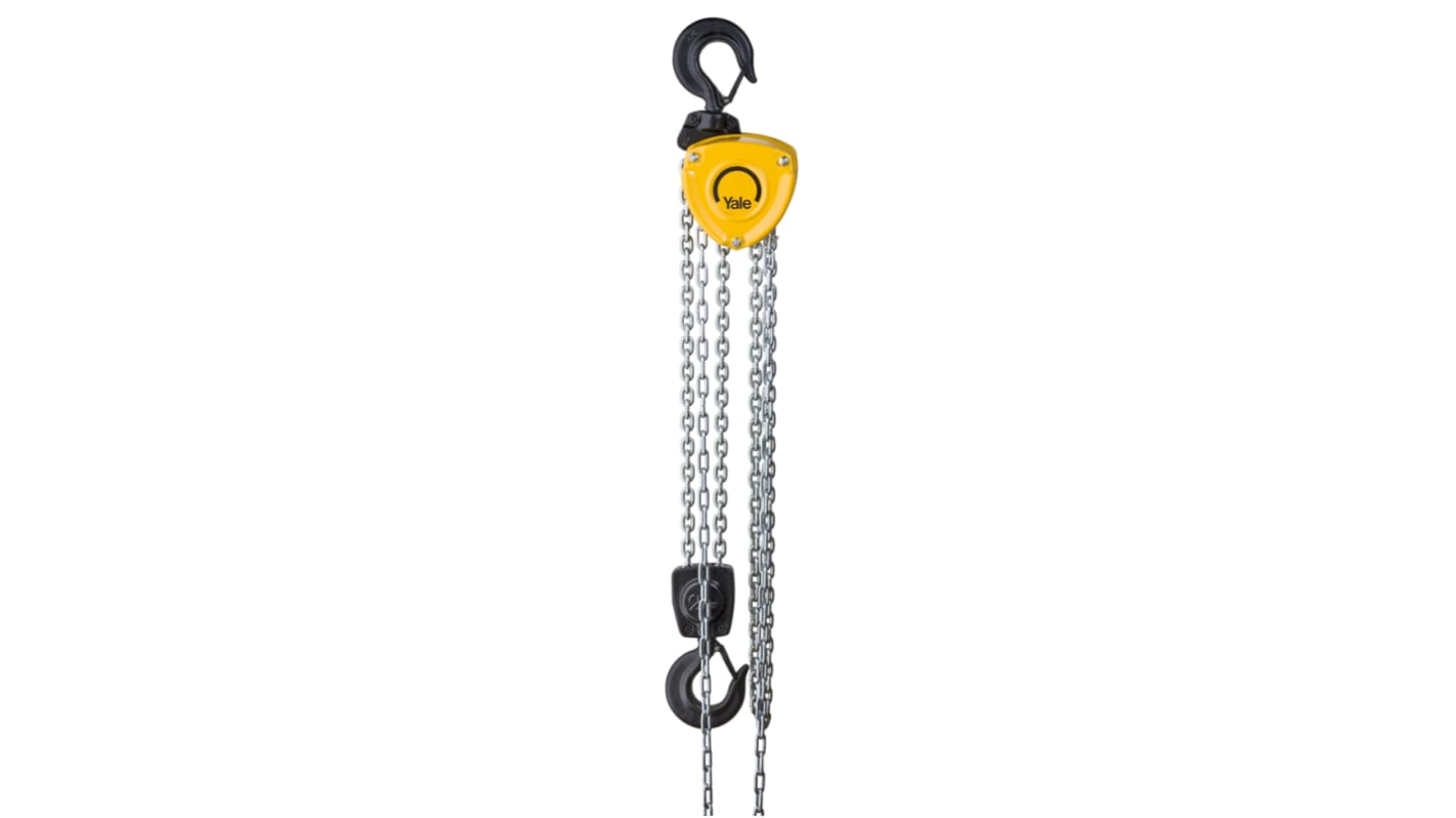 Yale Hand Chain 3m 500 kg Hoist, N04700109 RS