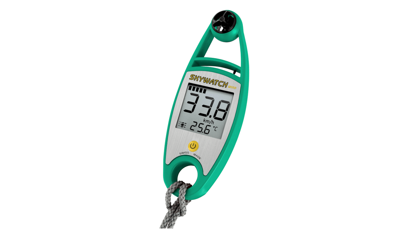 Instruments Direct Anemometer bis 114.954mph, 0.0621371mph, Luftstrom, Luftgeschwindigkeit, Temperatur, Typ Laufrad