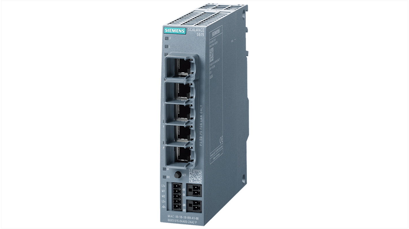 6GK56150AA002AA2 Siemens Managed 5 Port Switch RS