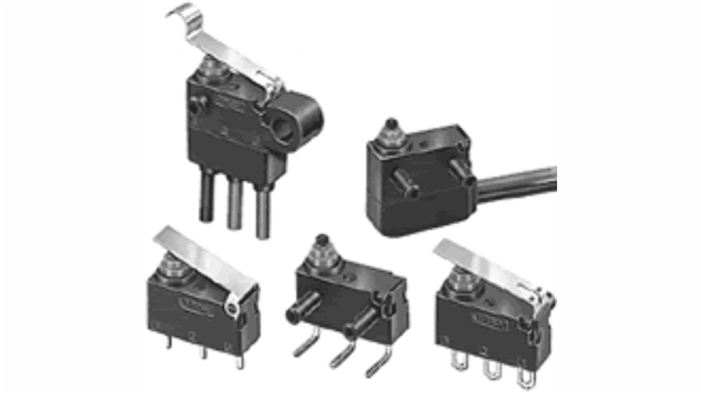 Omron Endschalter, Stift Stößel, SPST-NO, IP 40