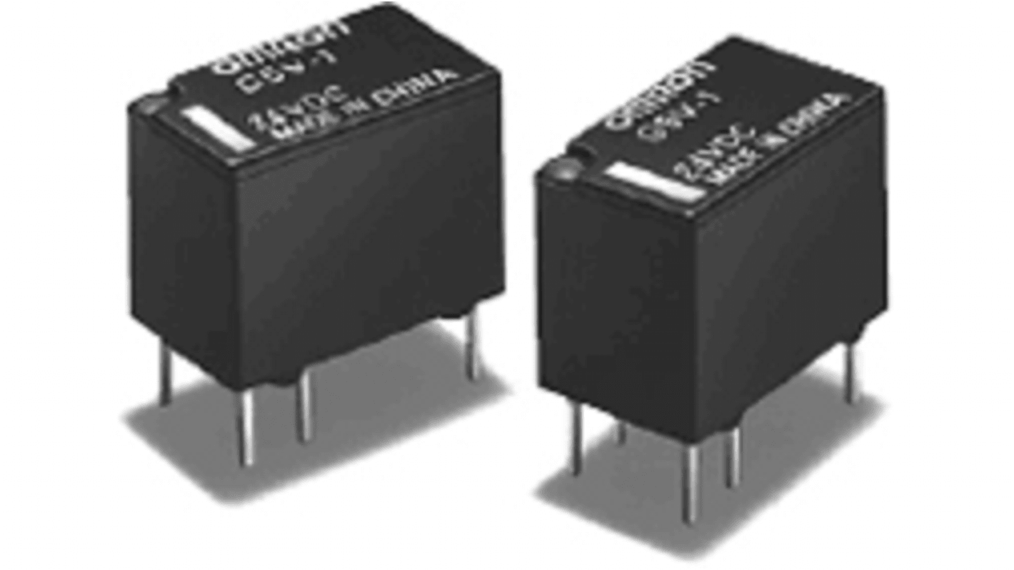 Relé de potencia sin enclavamiento Omron de 1 polo, SPDT, bobina 5V dc, Montaje en PCB