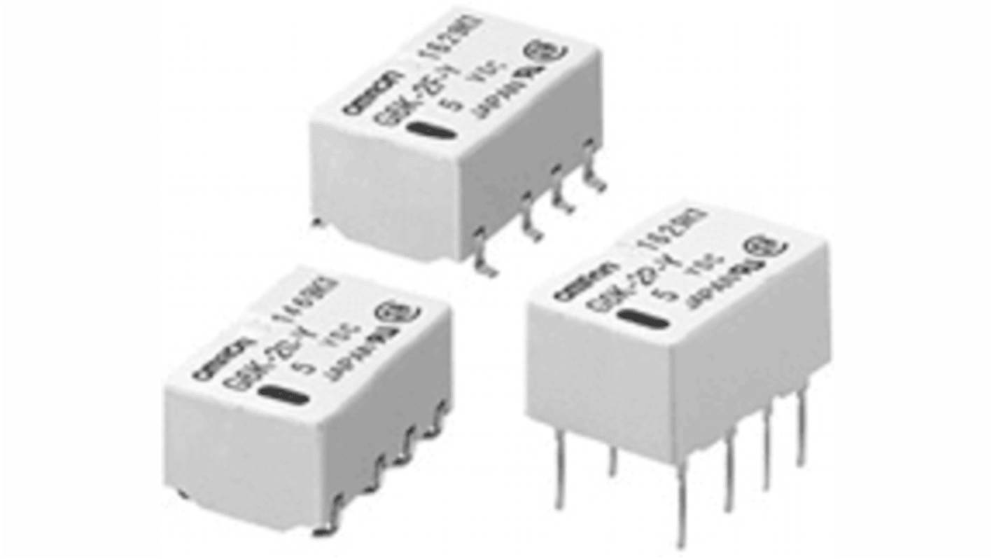 Omron Surface Mount Power Relay, 24V dc Coil, 1A Switching Current, DPDT