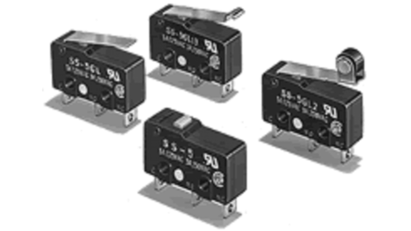 Omron Endschalter, Scharnierhebel, 1-poliger Wechsler, IP 40