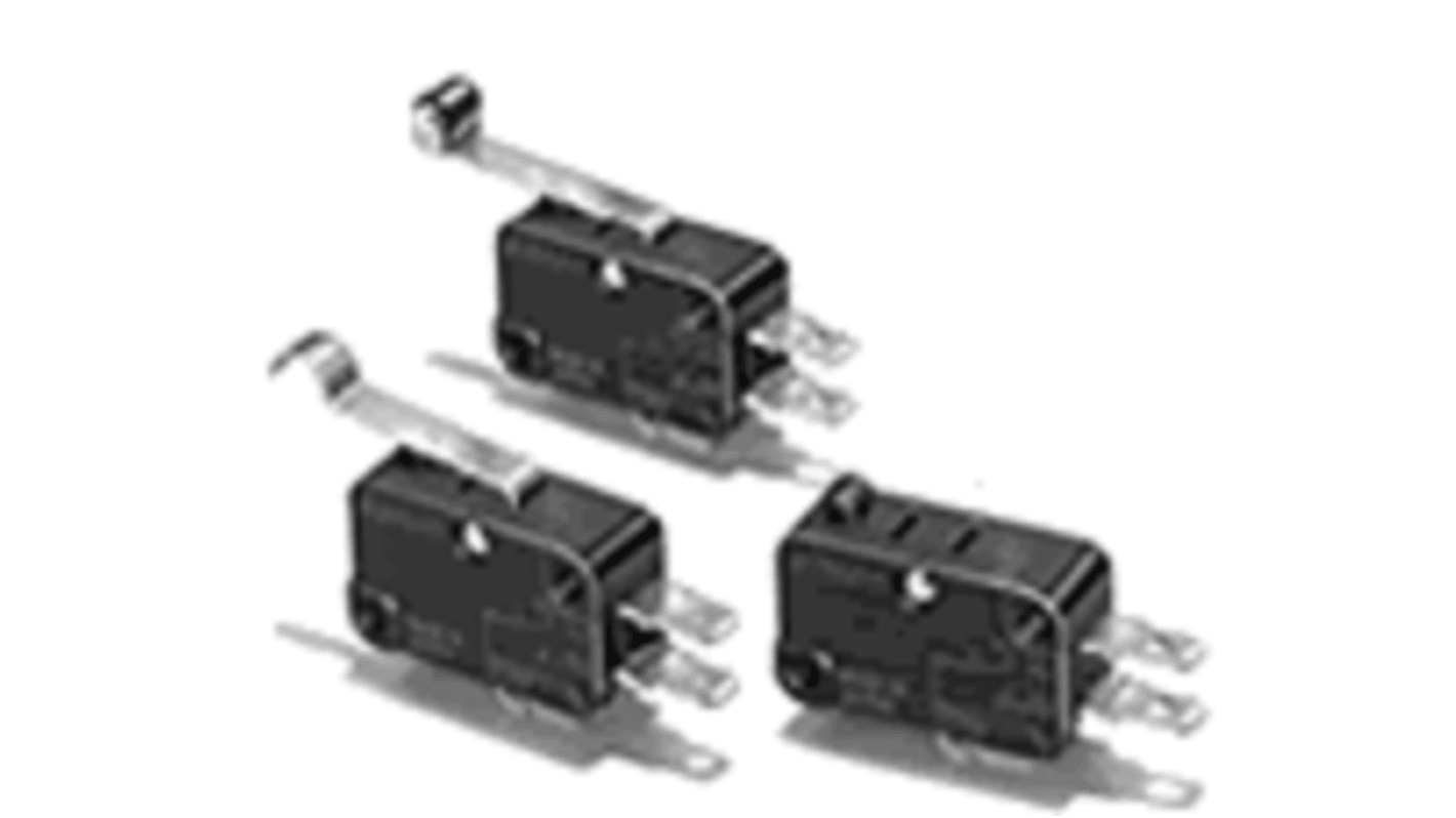 Omron Long Hinge Lever Limit Switch, IP40, SPDT, 250V ac Max