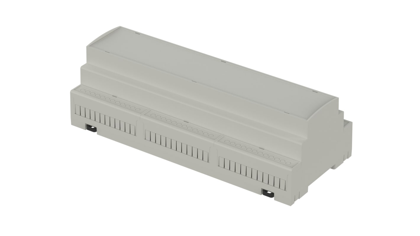 Bopla CombiNorm-Control Series Light Grey Flame Retardant ABS Enclosure, IP20, 213.8 x 89.8 x 65.2mm