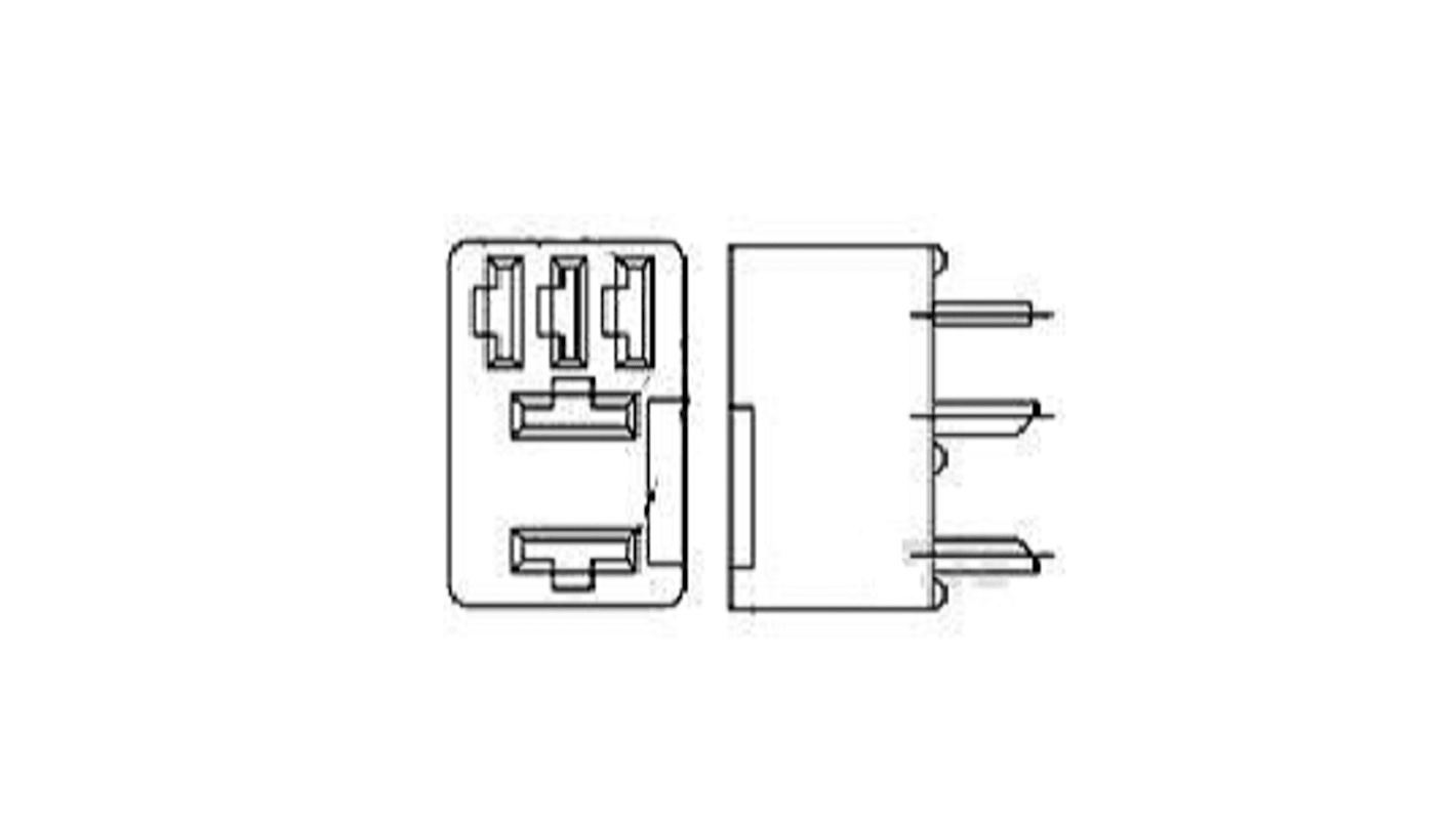 TE Connectivity VCFM-1000 PCB Mount Relay Socket, for use with Plug-In Micro ISO Relays