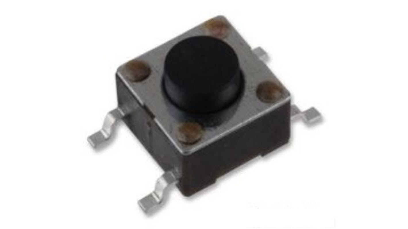 Standard Tactile Switch, SPST 0.05A @ 24VDC 13mm Surface Mount