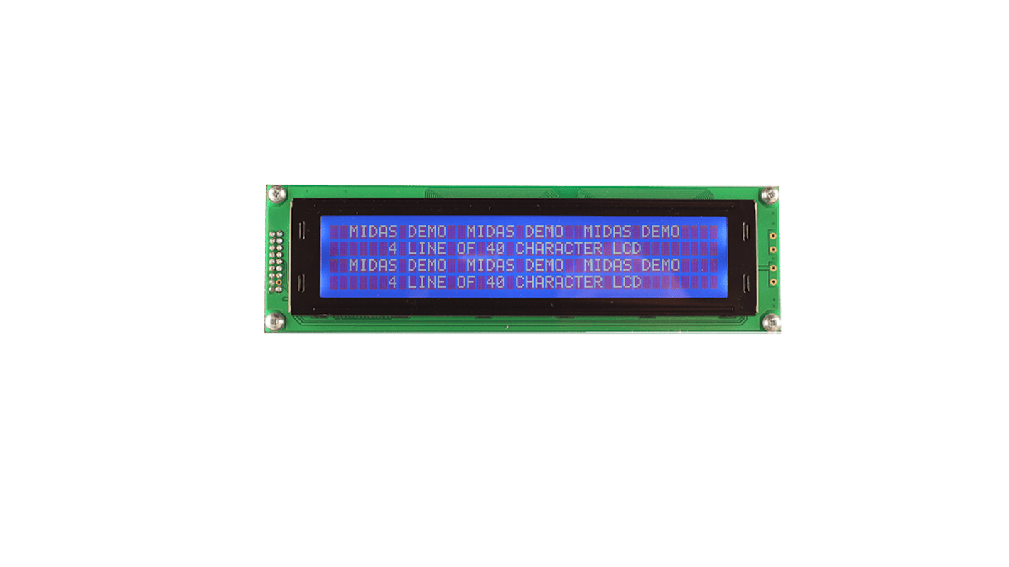 Midas Monochrom LCD, LCD Zweizeilig, 16 Zeichen