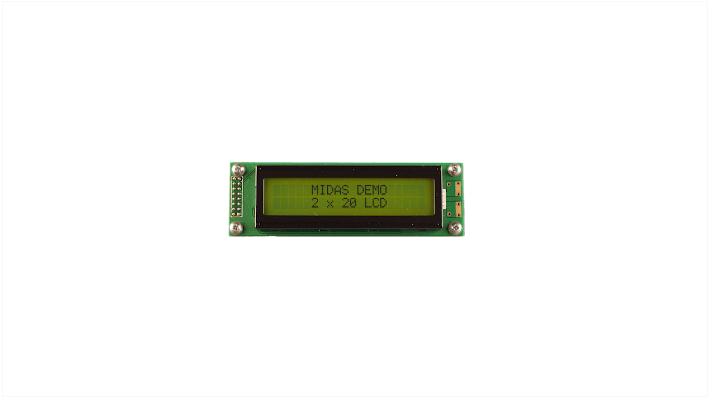 Midas MC22005A6W-SPTLY3.3-V2 LCD LCD Display, 2 Rows by 20 Characters