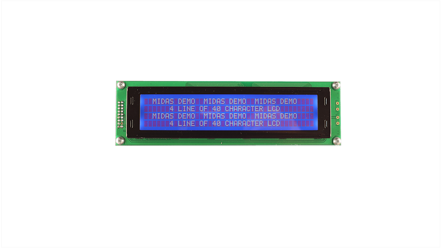 Midas MC44005A6W-BNMLW3.3-V2 LCD LCD Display, 4 Rows by 40 Characters