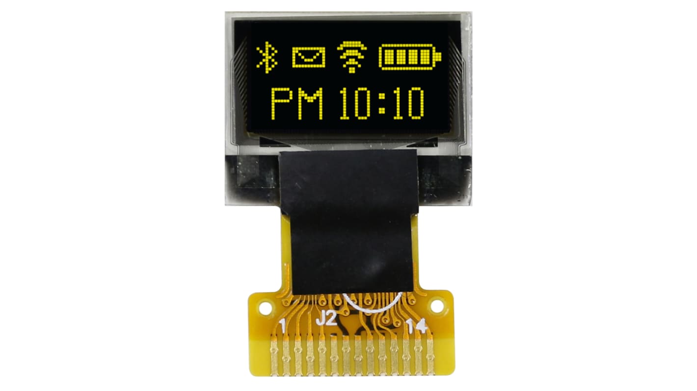 Display OLED Midas, matrice Passivo, Giallo, 64 x 32pixels, COT, I2C Interface