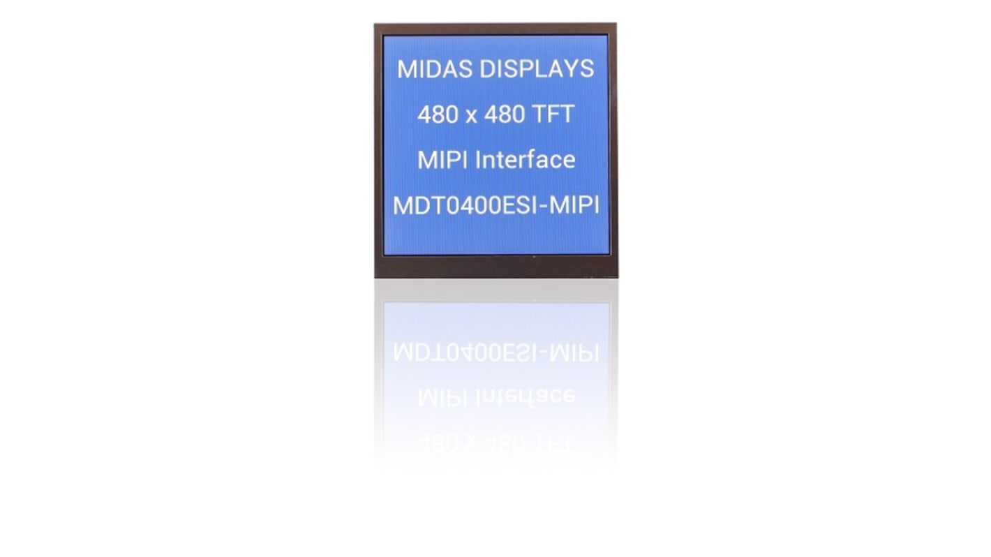 Midas MDT0400EIS-MIPI LCD Colour Display, 4in, 480 x 480pixels