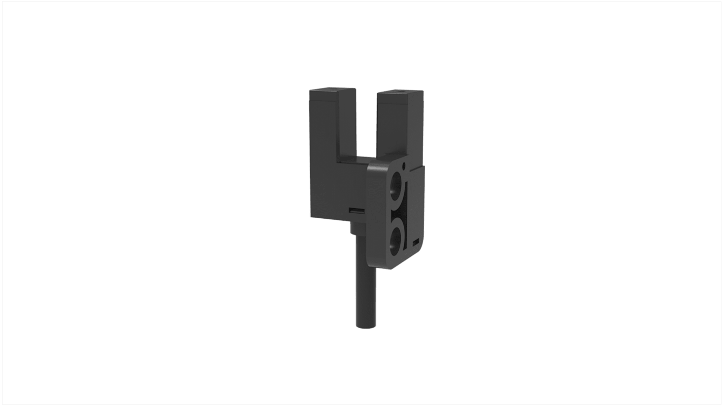 RS PRO Optischer Sensor, Durchgangsstrahl, Bereich 5 mm, PNP NONC Ausgang, Anschlusskabel, Hell-/dunkelschaltend