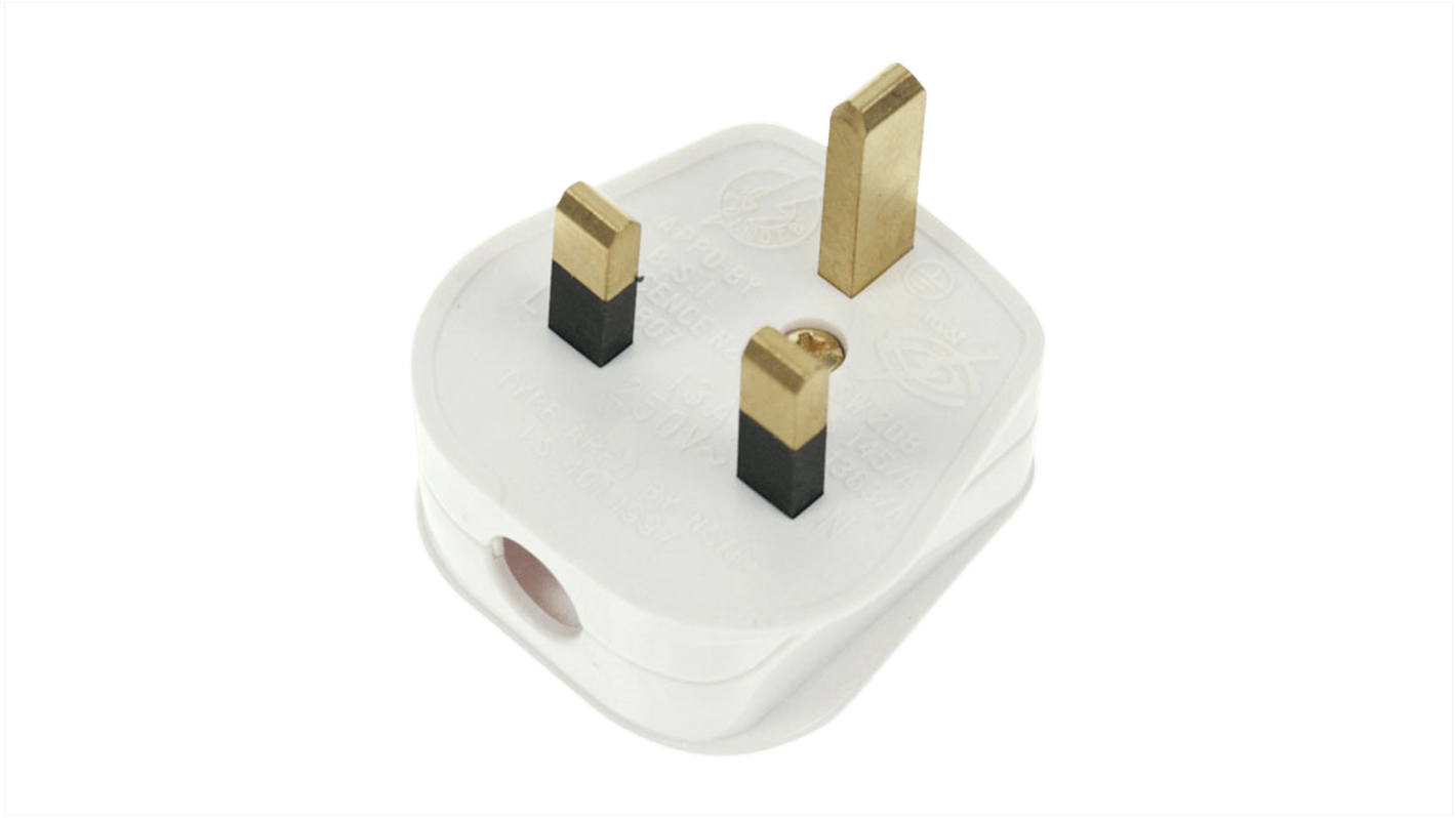 RS PRO UK Mains Plug, 13A, Cable Mount, 250V