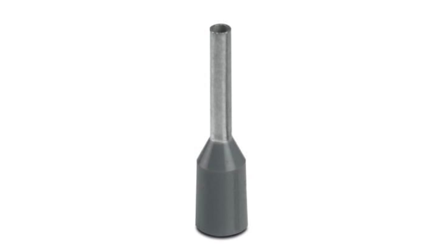 Phoenix Contact Ferrule, 14mm Pin Length, 1.3mm Pin Diameter, Grey