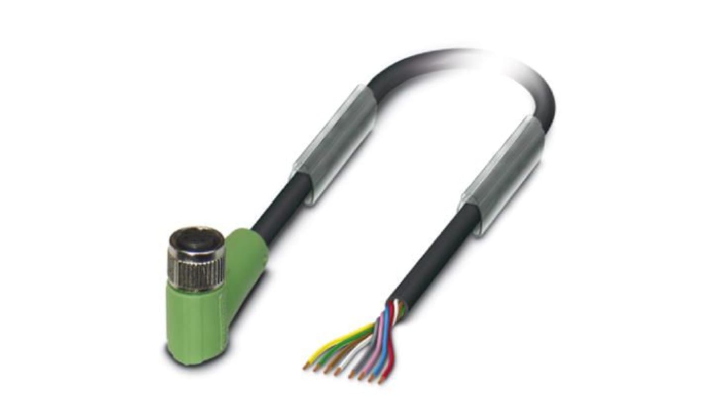 Cable para sensor/actuador Phoenix Contact, con. A M8 Hembra, con. B Sin terminación, long. 1.5m