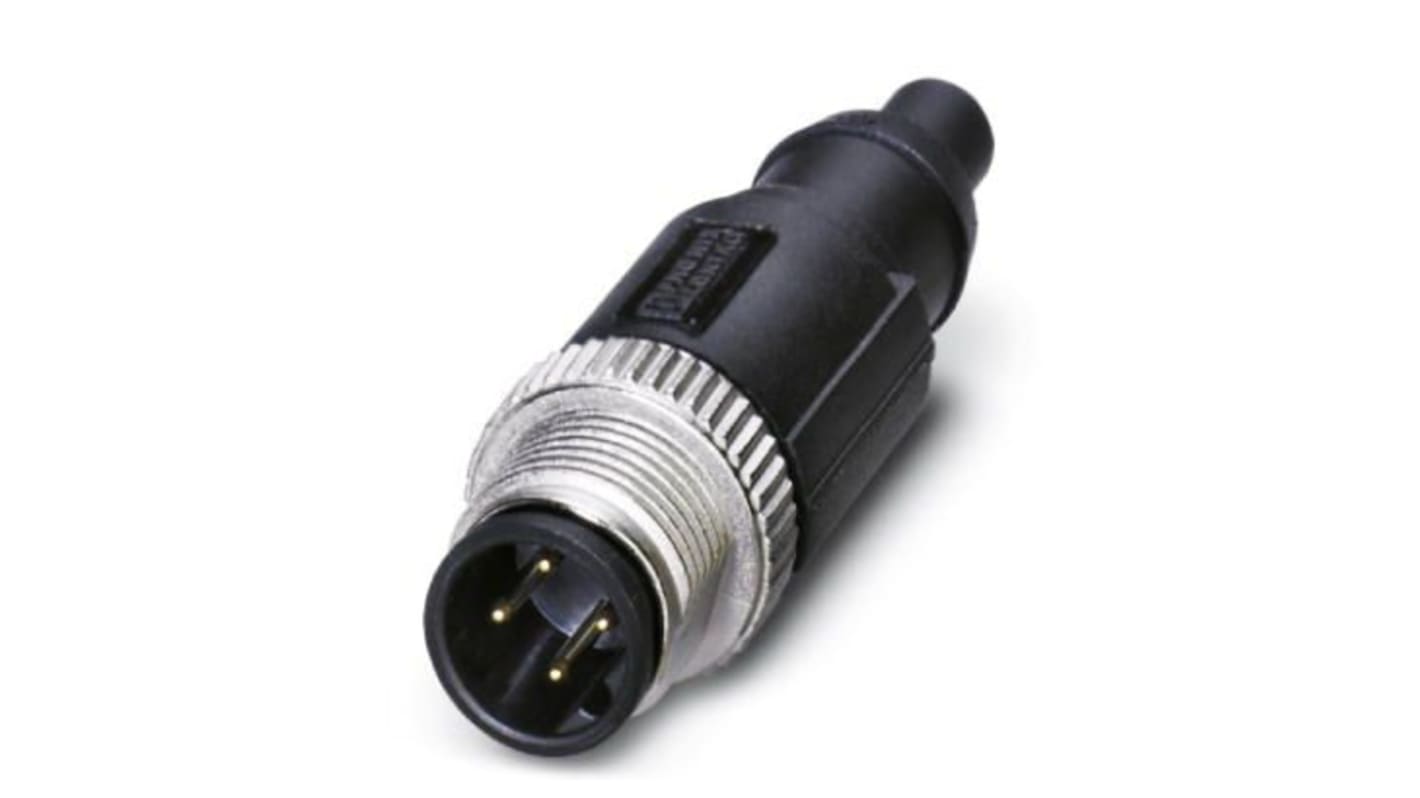 Conector circular Phoenix Contact macho serie SACC de 5 vías, IP67