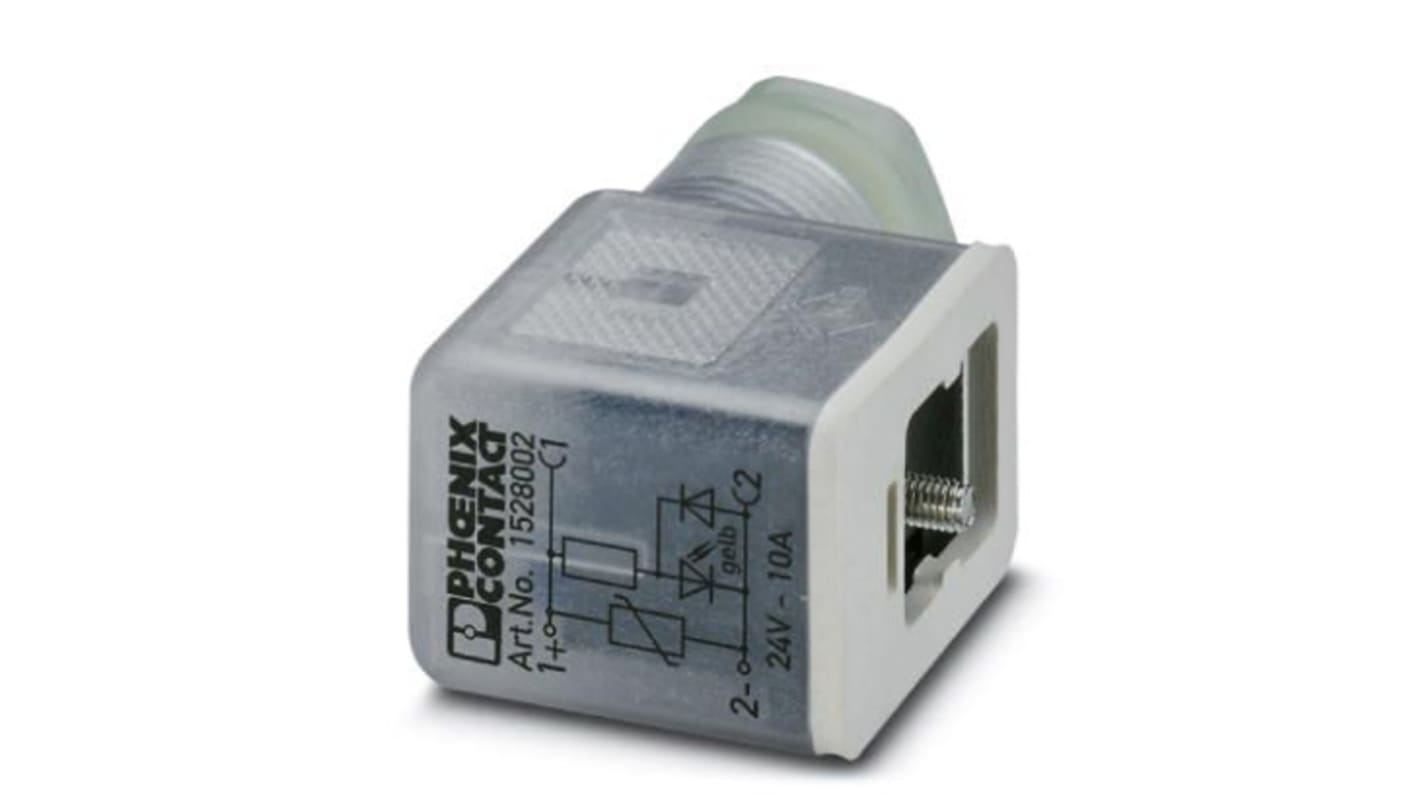 Conector de válvula Phoenix Contact, 24 V ac