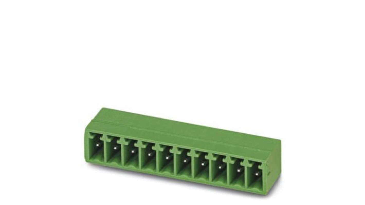 Phoenix Contact 3.81mm Pitch 4 Way Right Angle Pluggable Terminal Block, Header, Through Hole, Solder Termination