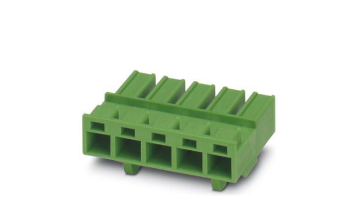 Phoenix Contact 7.62mm Pitch 5 Way Pluggable Terminal Block, Plug