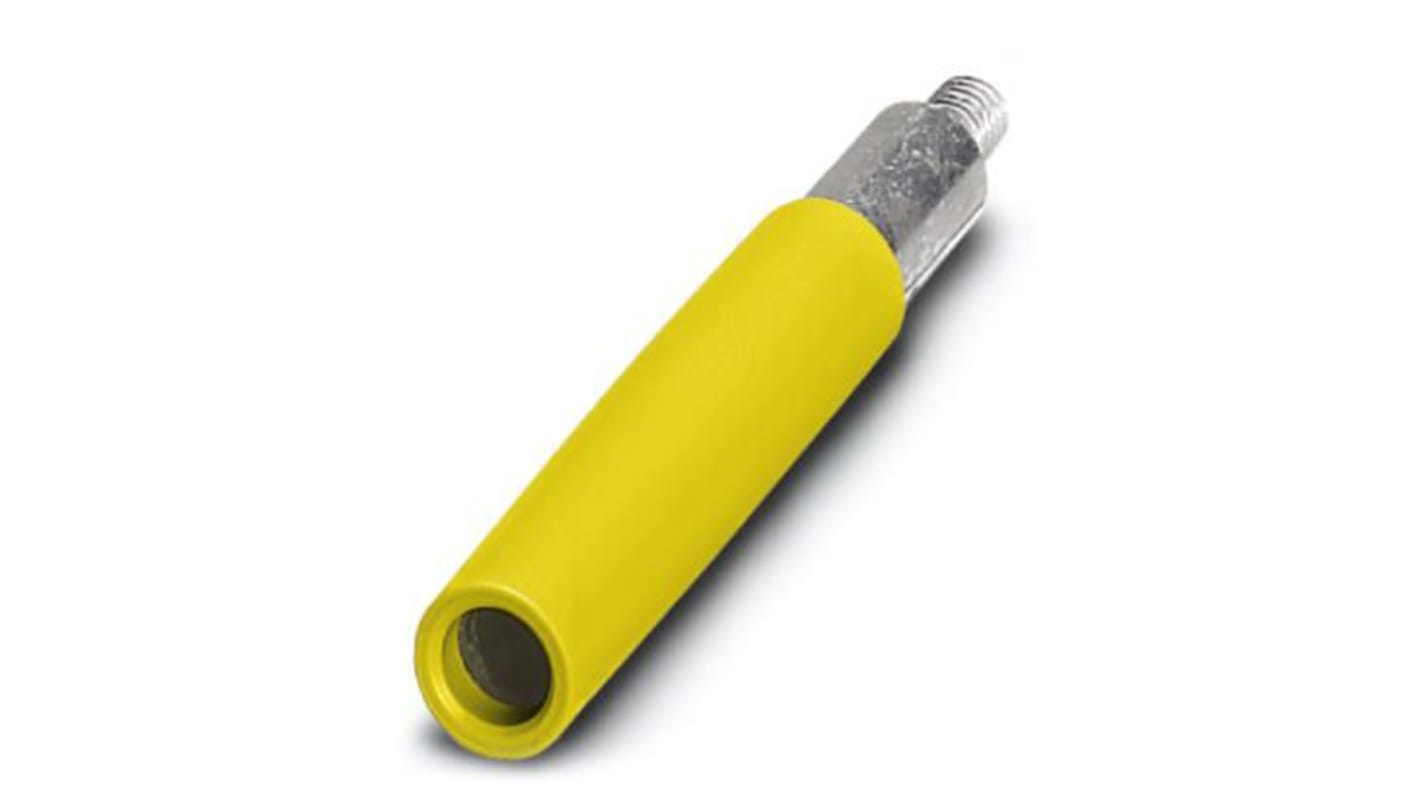 Phoenix Contact Yellow Test Connector Adapter With Brass contacts - Socket Size: 3mm