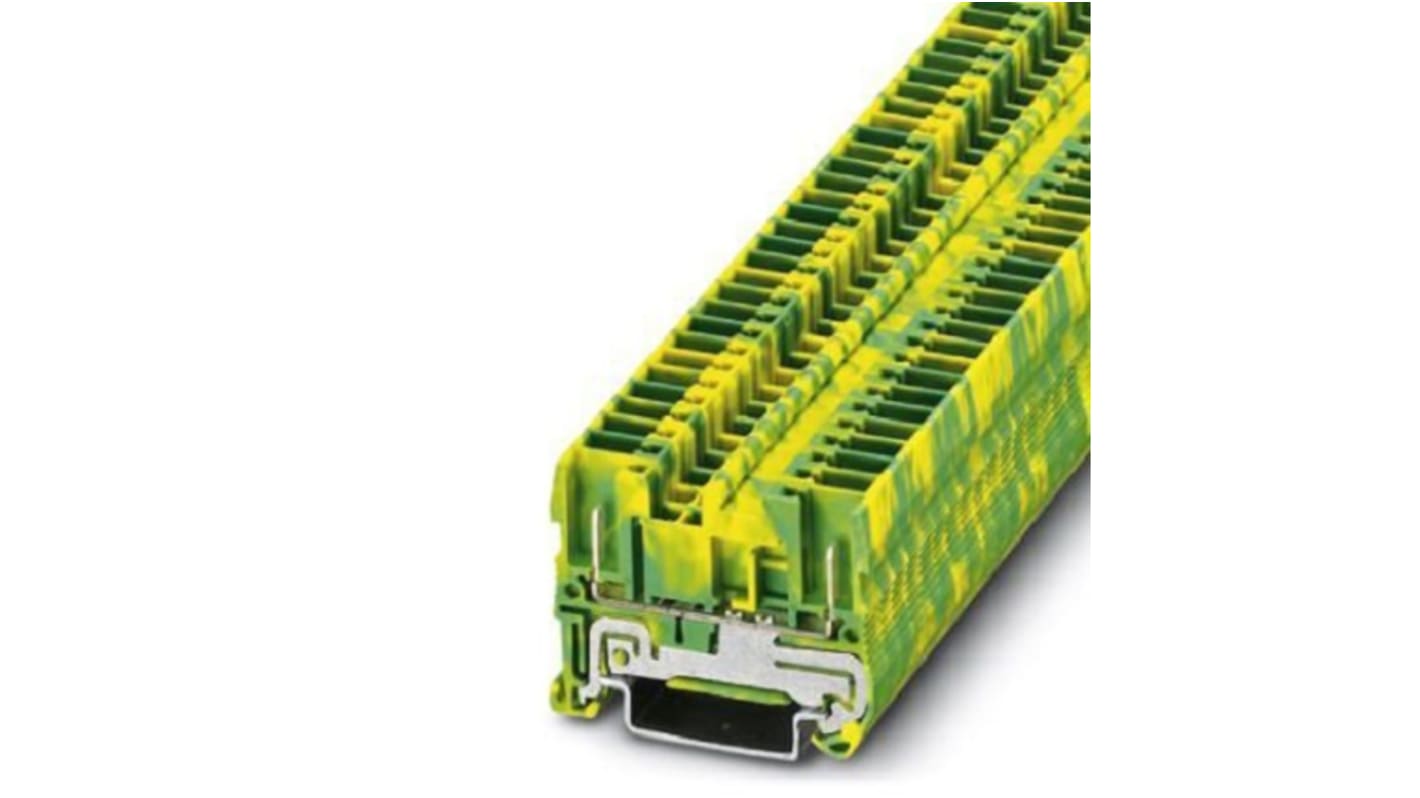 Phoenix Contact CLIPLINE Complete Series Yellow Terminal Block, 1-Level