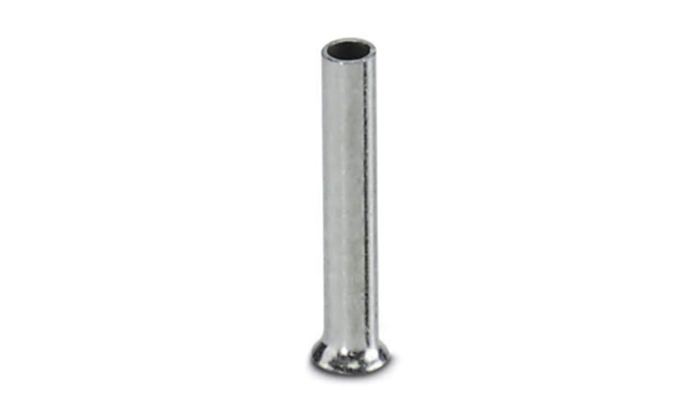 Phoenix Contact Ferrule, 8mm Pin Length, 1mm Pin Diameter, Silver