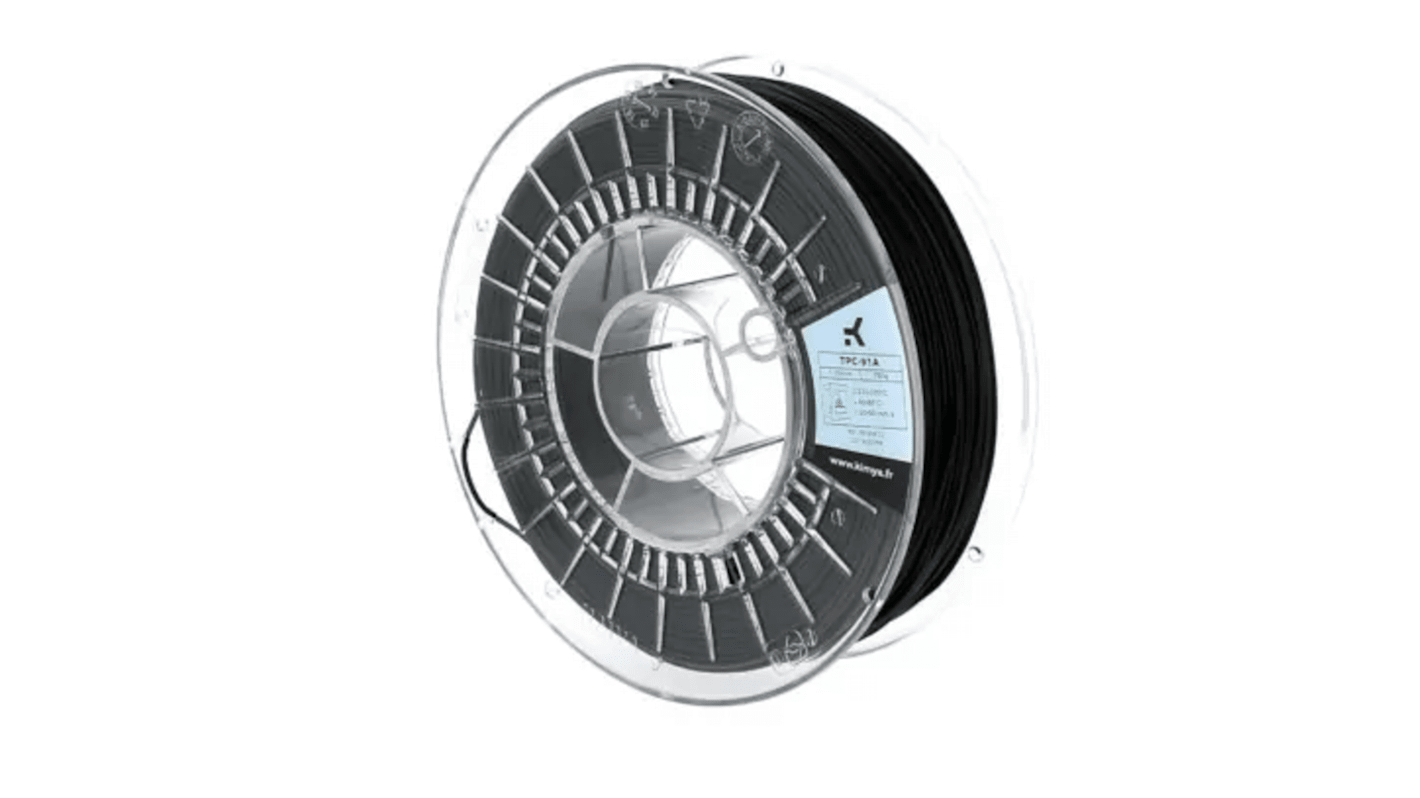 Filament pour imprimante 3D Kimya, TPC-91A, Ø 2.85mm, Noir, 750g, FDM