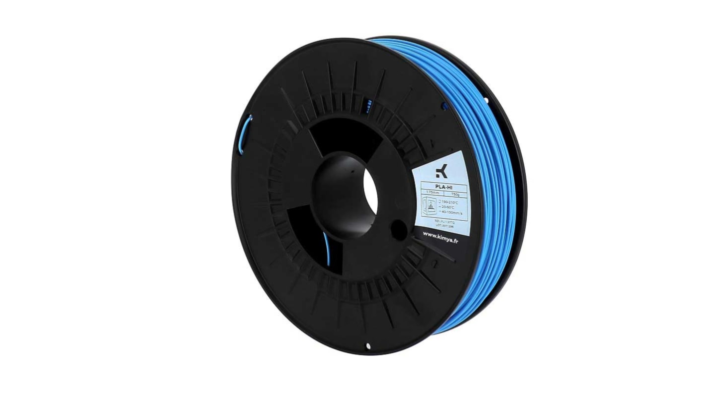 Kimya Robustes PLA 3D-Drucker Filament zur Verwendung mit Jeder 3D-Drucker, Blau, 1.75mm, FDM, 2.2kg