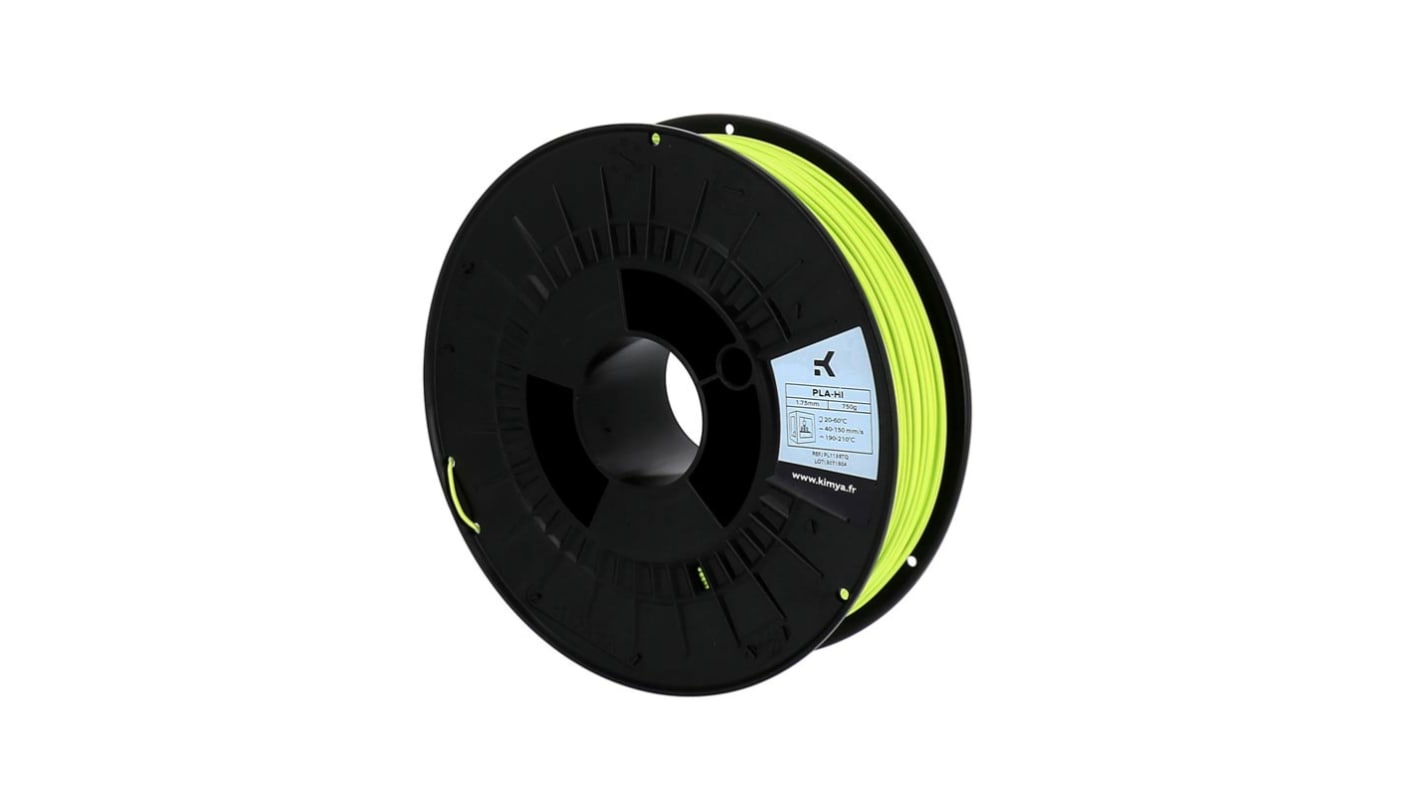 Kimya 2.85mm Green PLA 3D Printer Filament, 750g