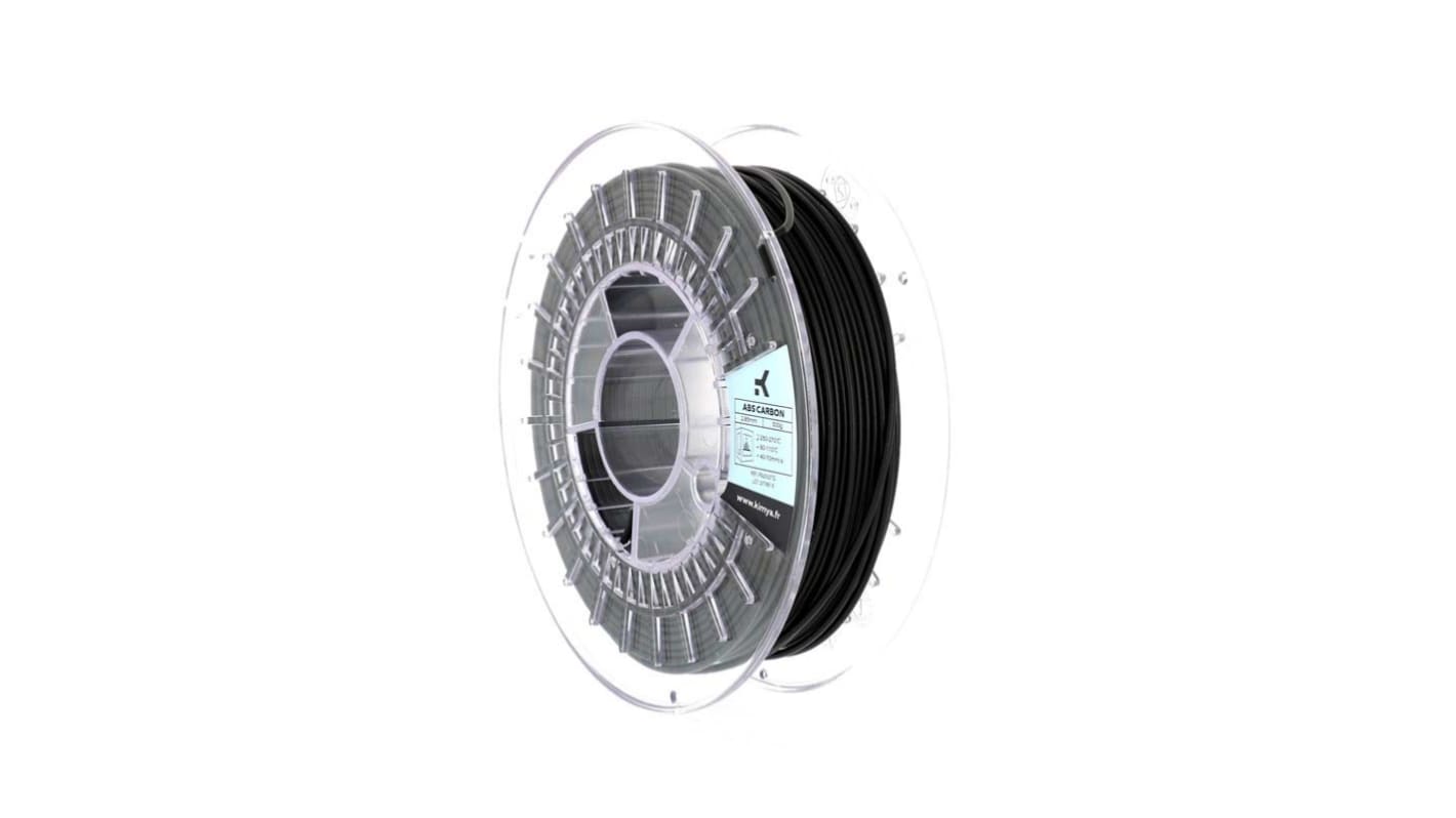 Filament pour imprimante 3D Kimya, ABS, Ø 2.85mm, Noir, 500g