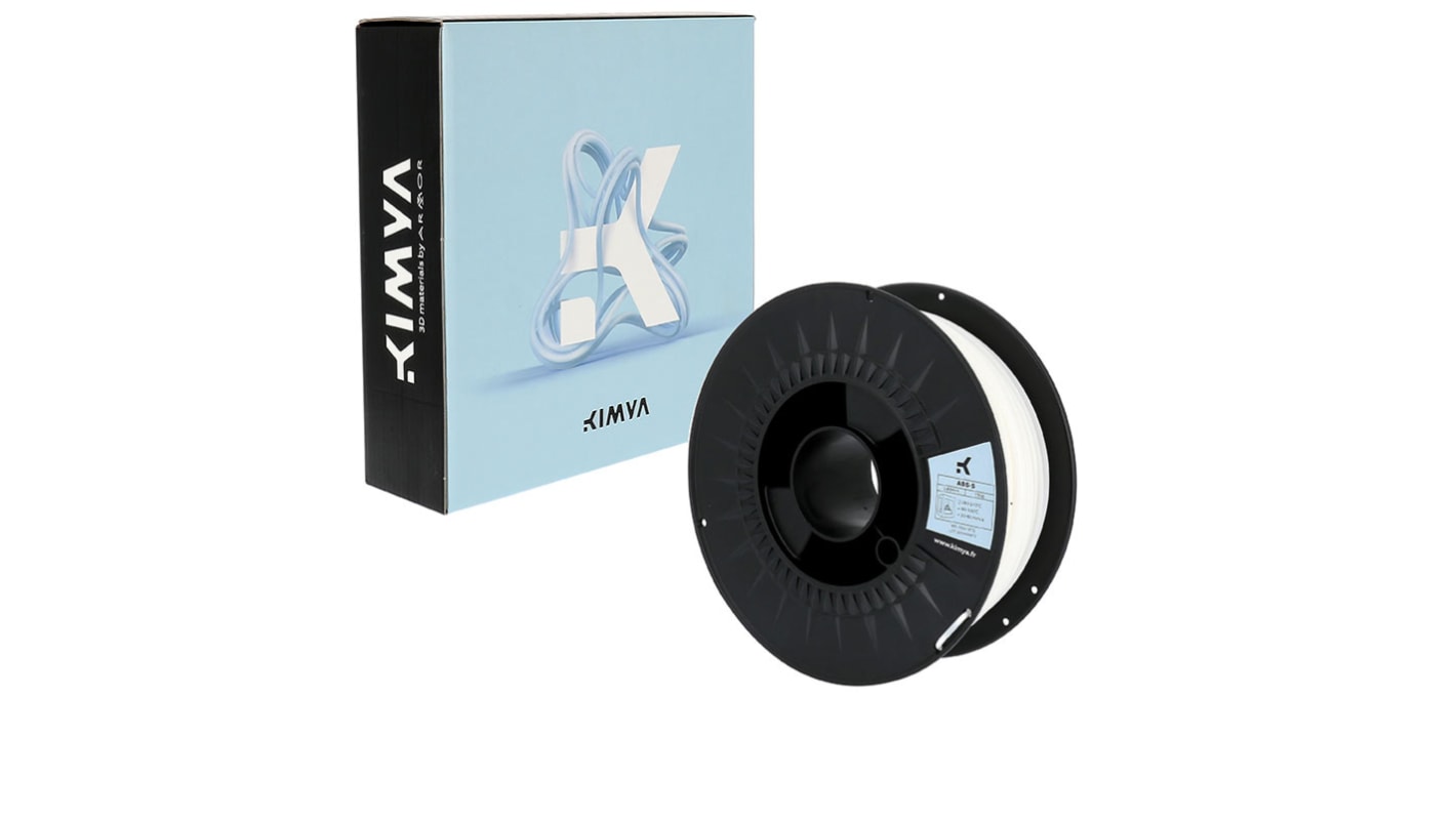 Kimya ABS 3D-Drucker Filament zur Verwendung mit Jeder 3D-Drucker, Weiß, 2.85mm, 750g