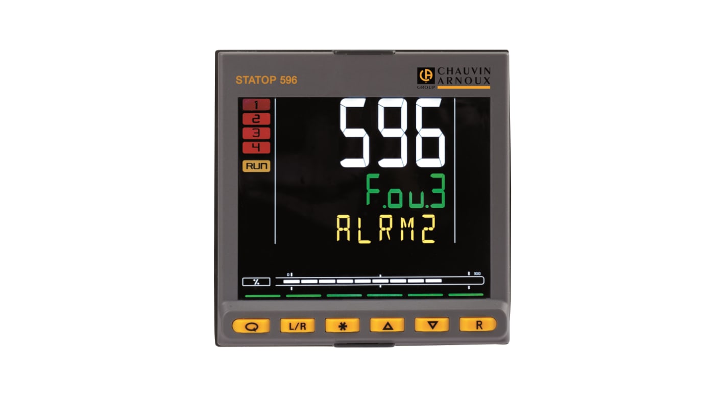 Pyro Controle STATOP 500 Panel Mount PID Temperature Controller, 96mm 1 Input, 3 Output Relay, 100 → 240 V ac