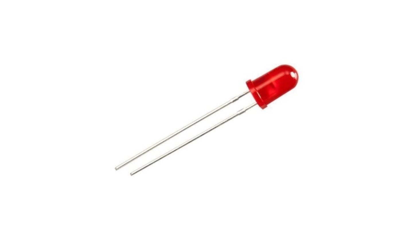 LED Rosso RS PRO, PCB, 1,6 → 2,4 V, 5 mm