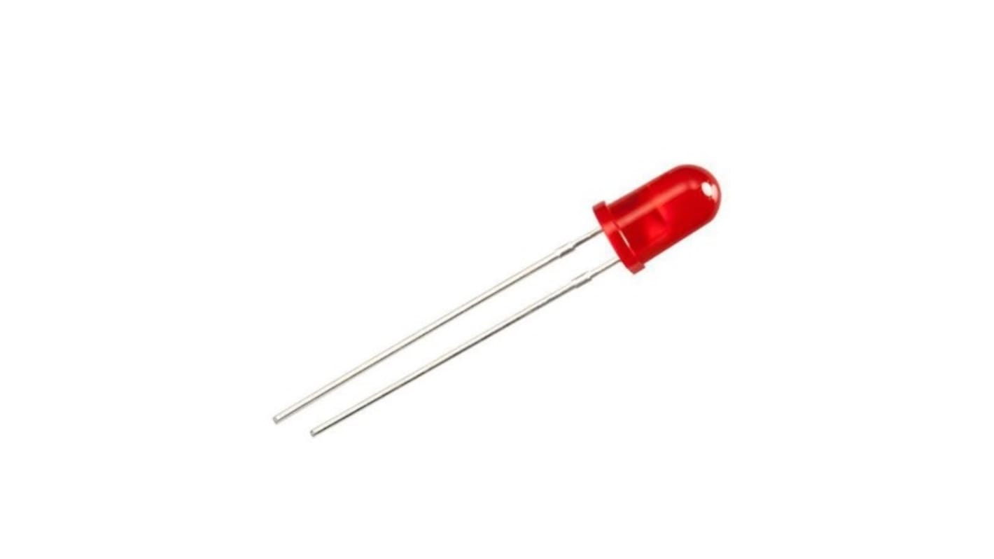 LED Rosso RS PRO, PCB, 1,6 → 2,6 V, 5 mm
