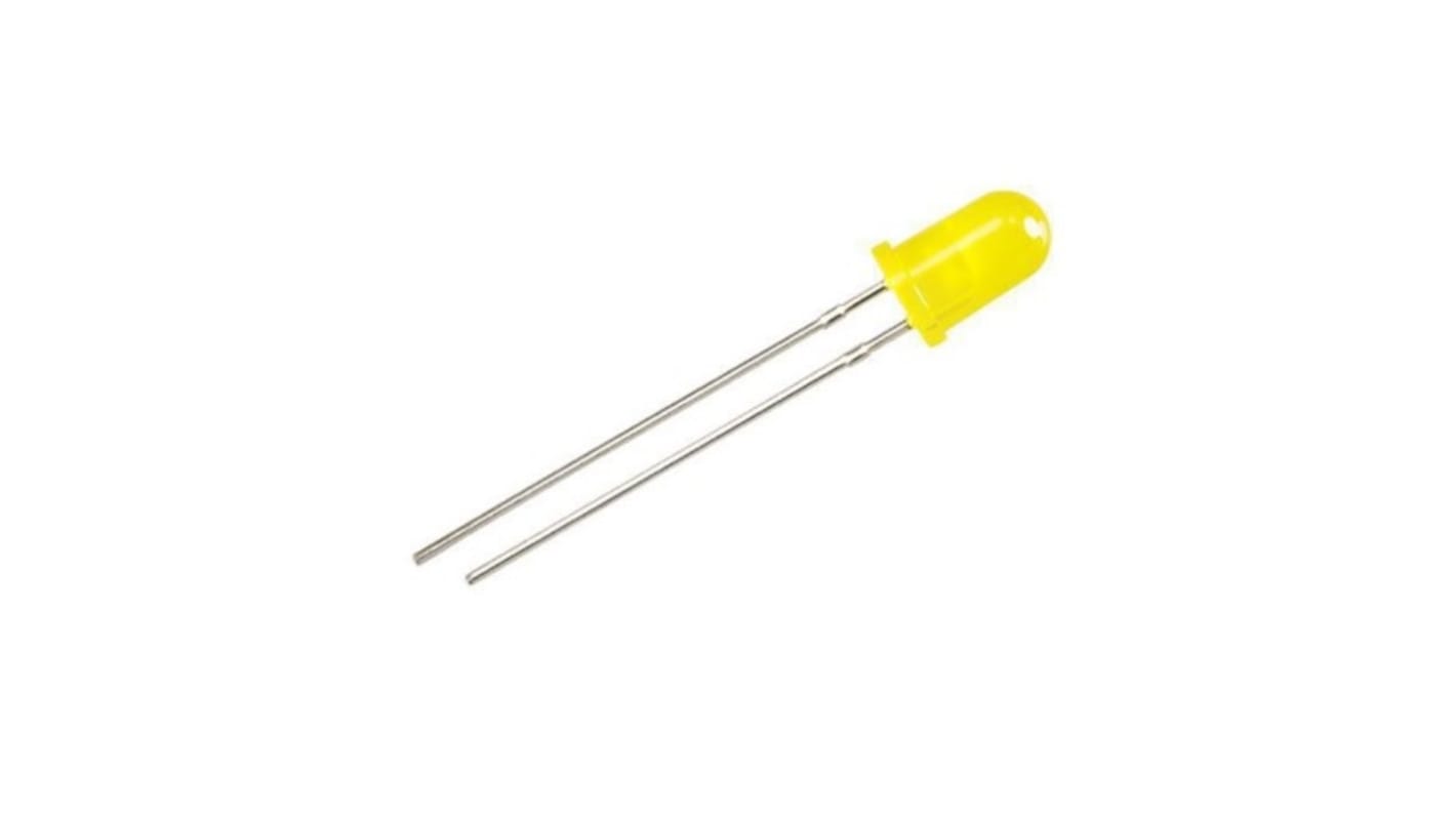 LED Giallo RS PRO, PCB, 1,6 → 2,6 V, 5 mm