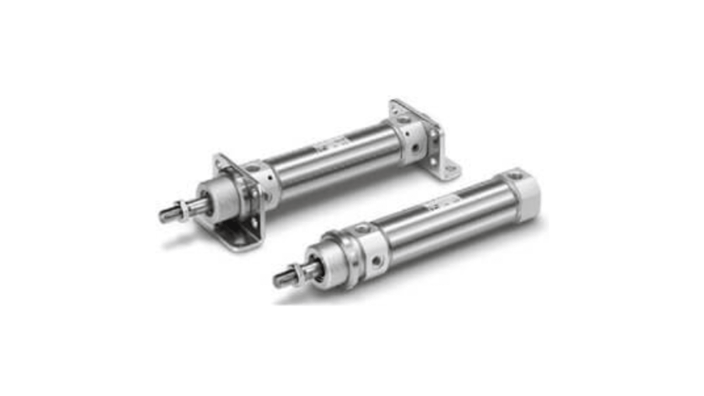 SMC ISO Standard Cylinder - 32mm Bore, 100mm Stroke, C75 Series, Double Acting