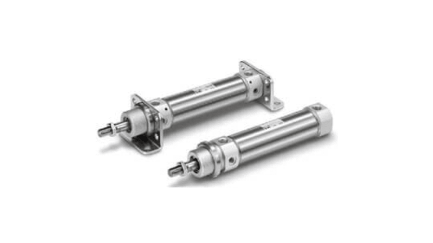 SMC ISO Standard Cylinder - 32mm Bore, 15mm Stroke, C75 Series, Double Acting