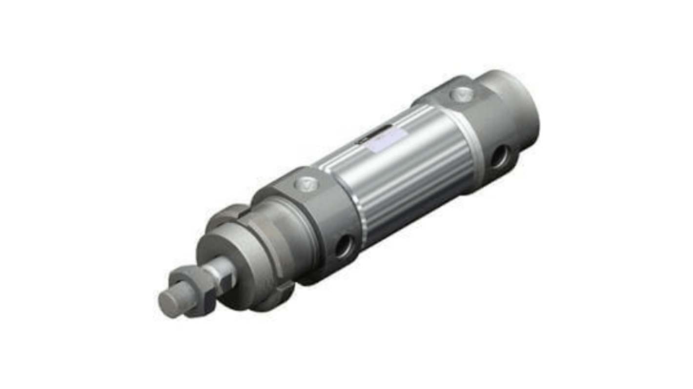 SMC Pneumatic Piston Rod Cylinder - 32mm Bore, 25mm Stroke, C76 Series, Double Acting