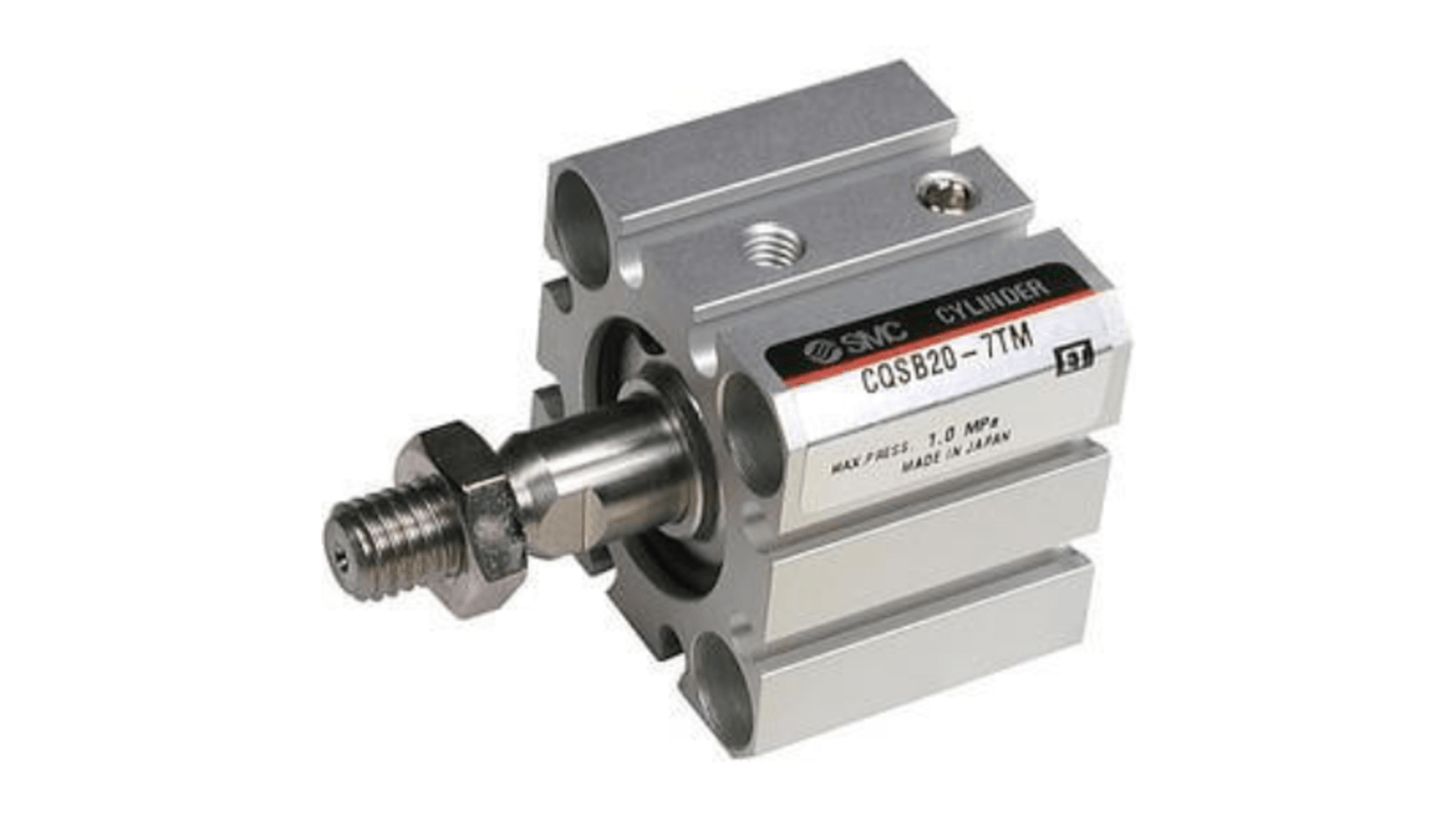 CDQSB1210S SMC Pneumatic Compact Cylinder 12mm Bore, 10mm Stroke